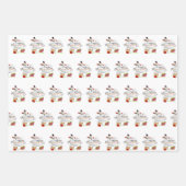 Frohe Weihnachten Pelican Wrapping Paper Sheets Geschenkpapier Set (Vorderseite 2)