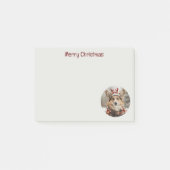 Frohe Weihnachten Pembroke Welsh Corgi Dog Post-it Klebezettel (Vorderseite)