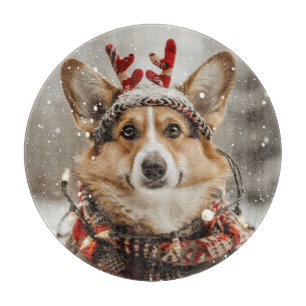 Frohe Weihnachten Pembroke Welsh Corgi Dog Schneidebrett