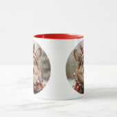 Frohe Weihnachten Pembroke Welsh Corgi Dog Tasse (Zentrum)