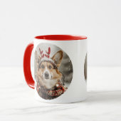 Frohe Weihnachten Pembroke Welsh Corgi Dog Tasse (Vorderseite Links)