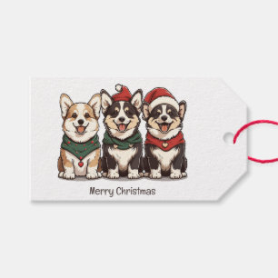 Frohe Weihnachten Pembroke Welsh Corgi Hunde Geschenkanhänger