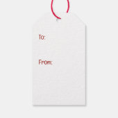 Frohe Weihnachten Pembroke Welsh Corgi Welpen Geschenkanhänger (Rückseite)