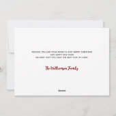 Frohe Weihnachten Pennsylvania Staat Personalisier (Rückseite)