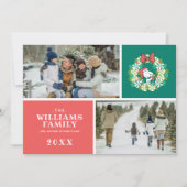 Frohe Weihnachten Peppermint Holiday Wreath (Vorderseite)