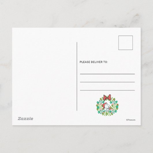 Frohe Weihnachten Peppermint Holiday Wreath (Rückseite)