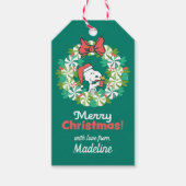 Frohe Weihnachten Peppermint Holiday Wreath Geschenkanhänger (Vorderseite)