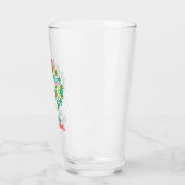 Frohe Weihnachten Peppermint Holiday Wreath Glas (Links)