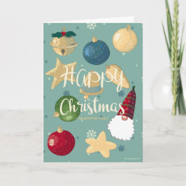 Frohe Weihnachten. Personalisierbar Feiertagskarte