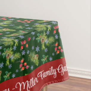 Frohe Weihnachten Personalisieren Familienname ode Tischdecke