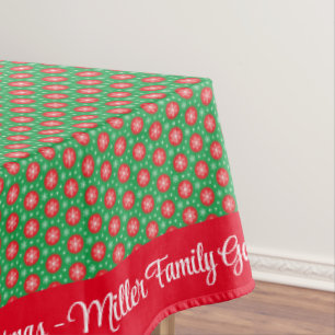 Frohe Weihnachten Personalisieren Familienname ode Tischdecke