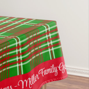 Frohe Weihnachten Personalisieren Familienname ode Tischdecke