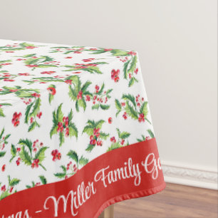 Frohe Weihnachten Personalisieren Familienname ode Tischdecke