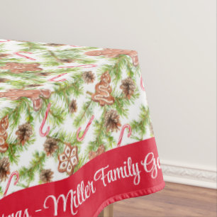 Frohe Weihnachten Personalisieren Familienname ode Tischdecke