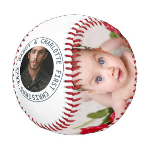 Frohe Weihnachten Personalisiert eines von einem F Baseball