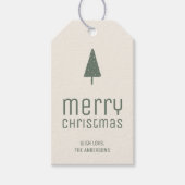 Frohe Weihnachten Personalisiert Geschenkanhänger (Vorderseite)