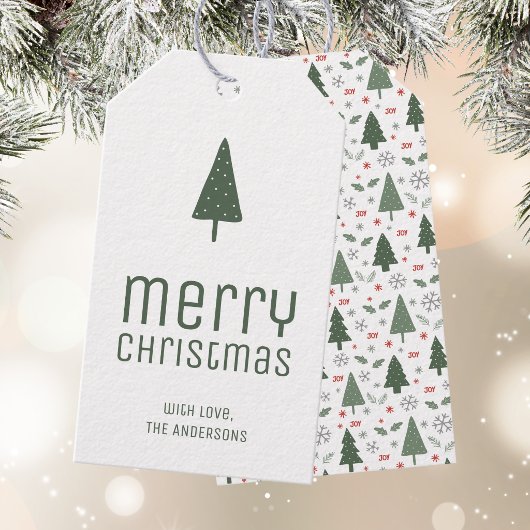 Frohe Weihnachten Personalisiert Geschenkanhänger