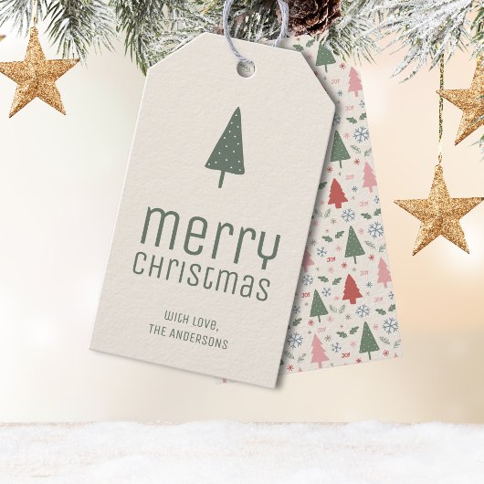 Frohe Weihnachten Personalisiert Geschenkanhänger