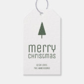 Frohe Weihnachten Personalisiert Geschenkanhänger (Vorderseite)