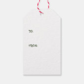 Frohe Weihnachten Personalisiert Geschenkanhänger (Rückseite)