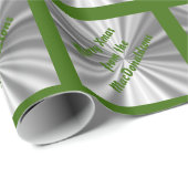 Frohe Weihnachten personalisiert Geschenkpapier (Rolleneckpunkt)