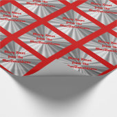 Frohe Weihnachten personalisiert Geschenkpapier (Ecke)