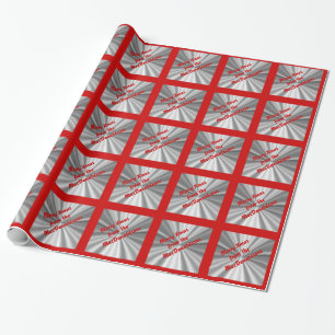 Frohe Weihnachten personalisiert Geschenkpapier