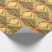 Frohe Weihnachten personalisiert Geschenkpapier (Ecke)