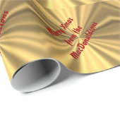 Frohe Weihnachten personalisiert Geschenkpapier (Rolleneckpunkt)