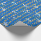 Frohe Weihnachten personalisiert Geschenkpapier (Ecke)