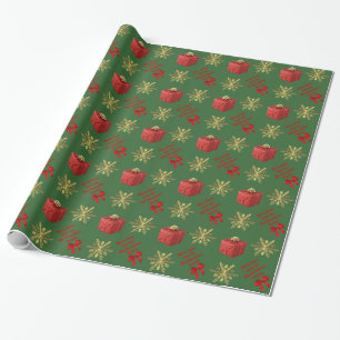Frohe Weihnachten personalisiert Geschenkpapier