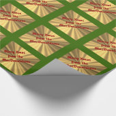Frohe Weihnachten personalisiert Geschenkpapier (Ecke)