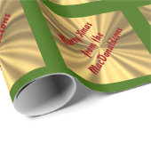 Frohe Weihnachten personalisiert Geschenkpapier (Rolleneckpunkt)