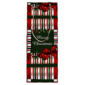 Frohe Weihnachten Personalisiert Geschenktüte Für Weinflaschen (Rückseite)