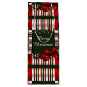 Frohe Weihnachten Personalisiert Geschenktüte Für Weinflaschen (Vorderseite)