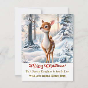 Frohe Weihnachten Personalisiert I Süßes Baby Reh