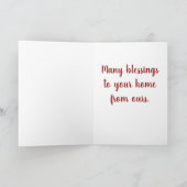 Frohe Weihnachten Personalisiert Karte (Innenseite)