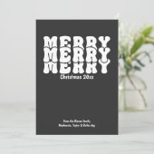Frohe Weihnachten Personalisiert mit Ihrem eigenen (Stehend Vorderseite)