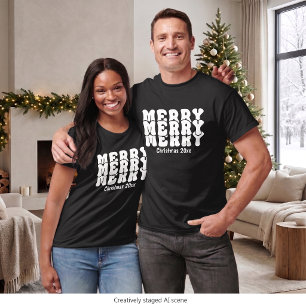 Frohe Weihnachten Personalisiert mit Ihrem eigenen T-Shirt