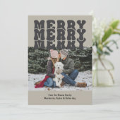 Frohe Weihnachten Personalisiert mit Ihrem Foto-Te (Stehend Vorderseite)