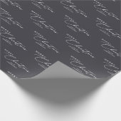 Frohe Weihnachten Personalisiert Moderne Elegante Geschenkpapier (Ecke)