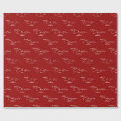 Frohe Weihnachten Personalisiert Moderne Elegante  Geschenkpapier (Flach)