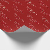 Frohe Weihnachten Personalisiert Moderne Elegante  Geschenkpapier (Ecke)