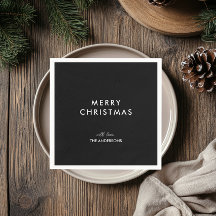Frohe Weihnachten Personalisiert Name Black