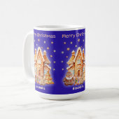 Frohe Weihnachten Personalisiert Name Spaß Kaffeetasse (Vorderseite Links)