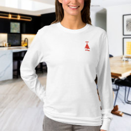 Frohe Weihnachten Personalisiert Rot Karierter T - T-Shirt