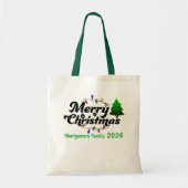 Frohe Weihnachten Personalisiert Tragetasche (Vorne)