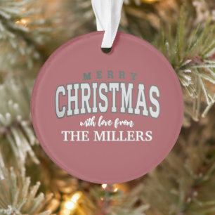 Frohe Weihnachten Personalisierte Familienparty 20 Ornament