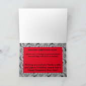 Frohe Weihnachten Personalisierte Golfkarte (Innenseite)