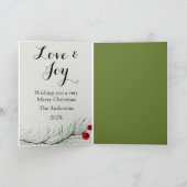 Frohe Weihnachten Personalisierte Grußkarte (Innenseite)